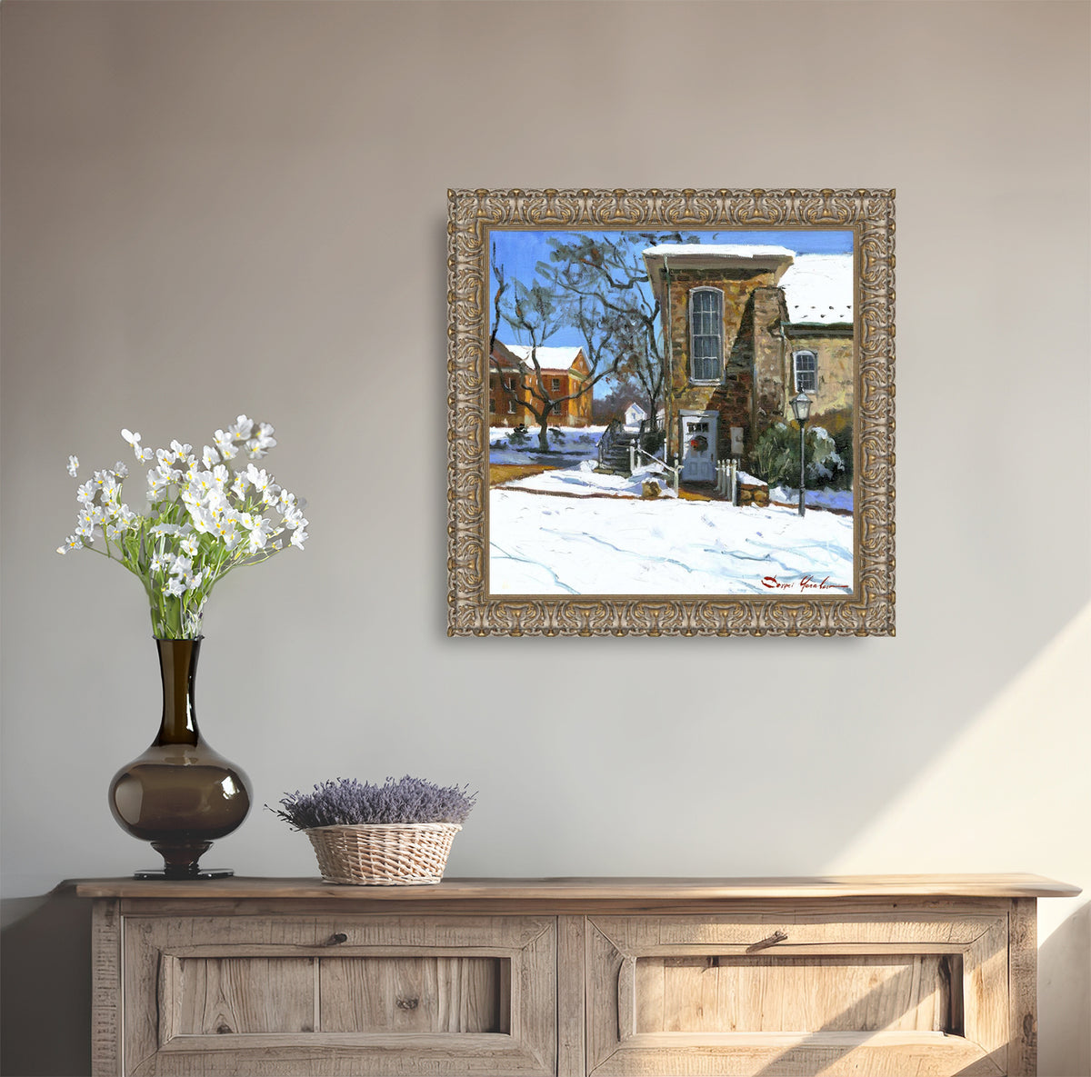 Moravian Chapel Side Entrance Door