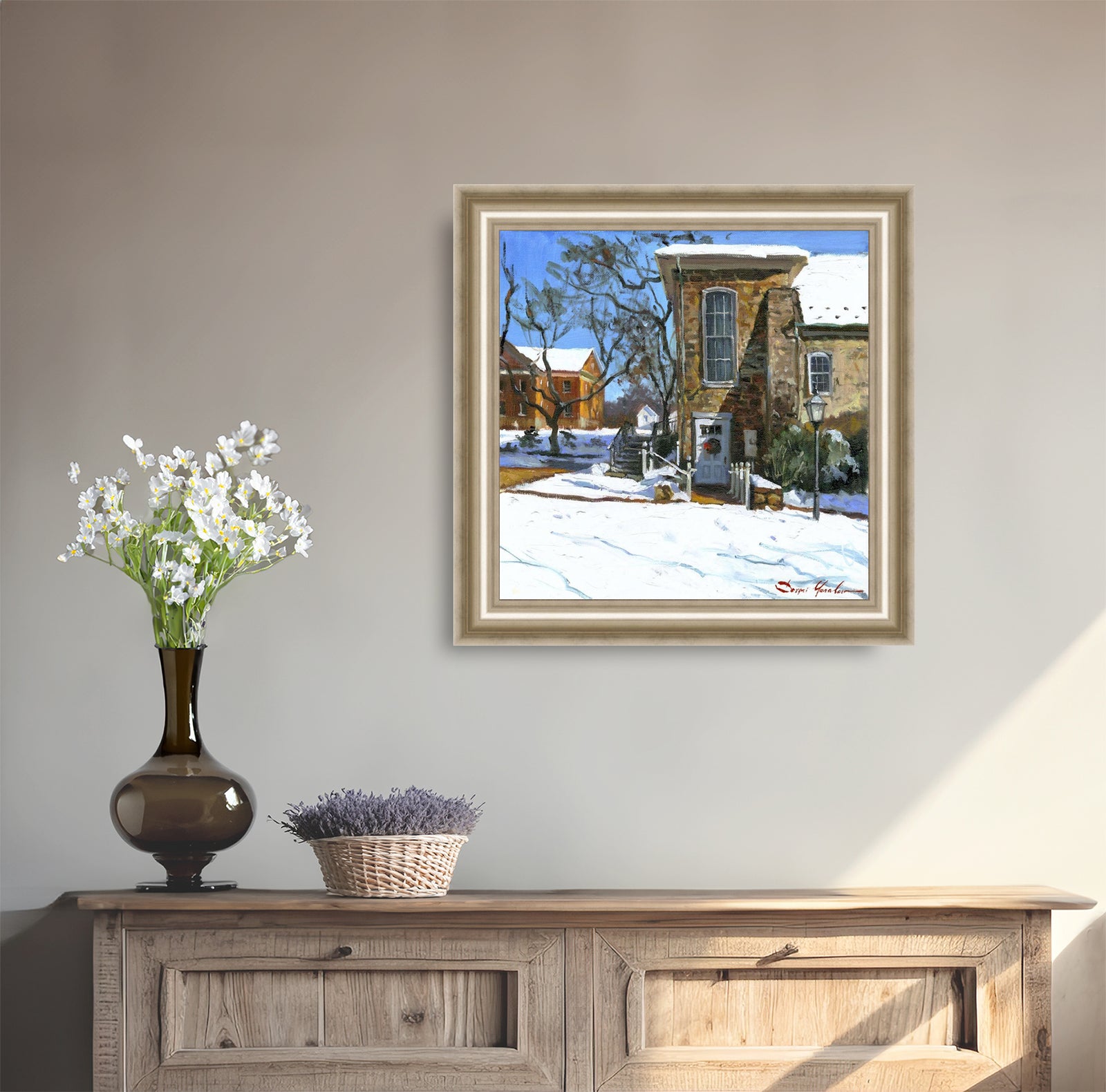 Moravian Chapel Side Entrance Door