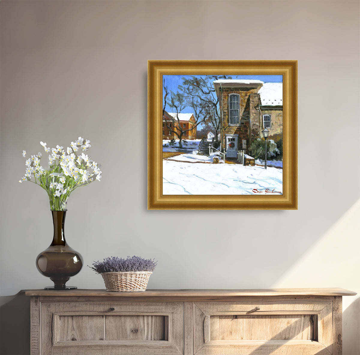 Moravian Chapel Side Entrance Door