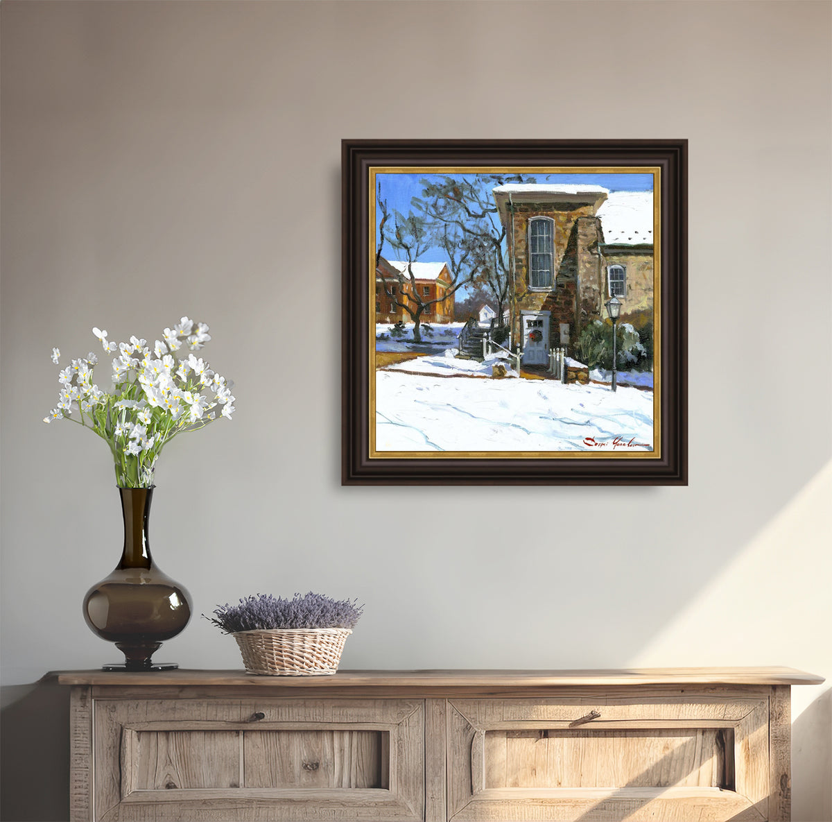 Moravian Chapel Side Entrance Door