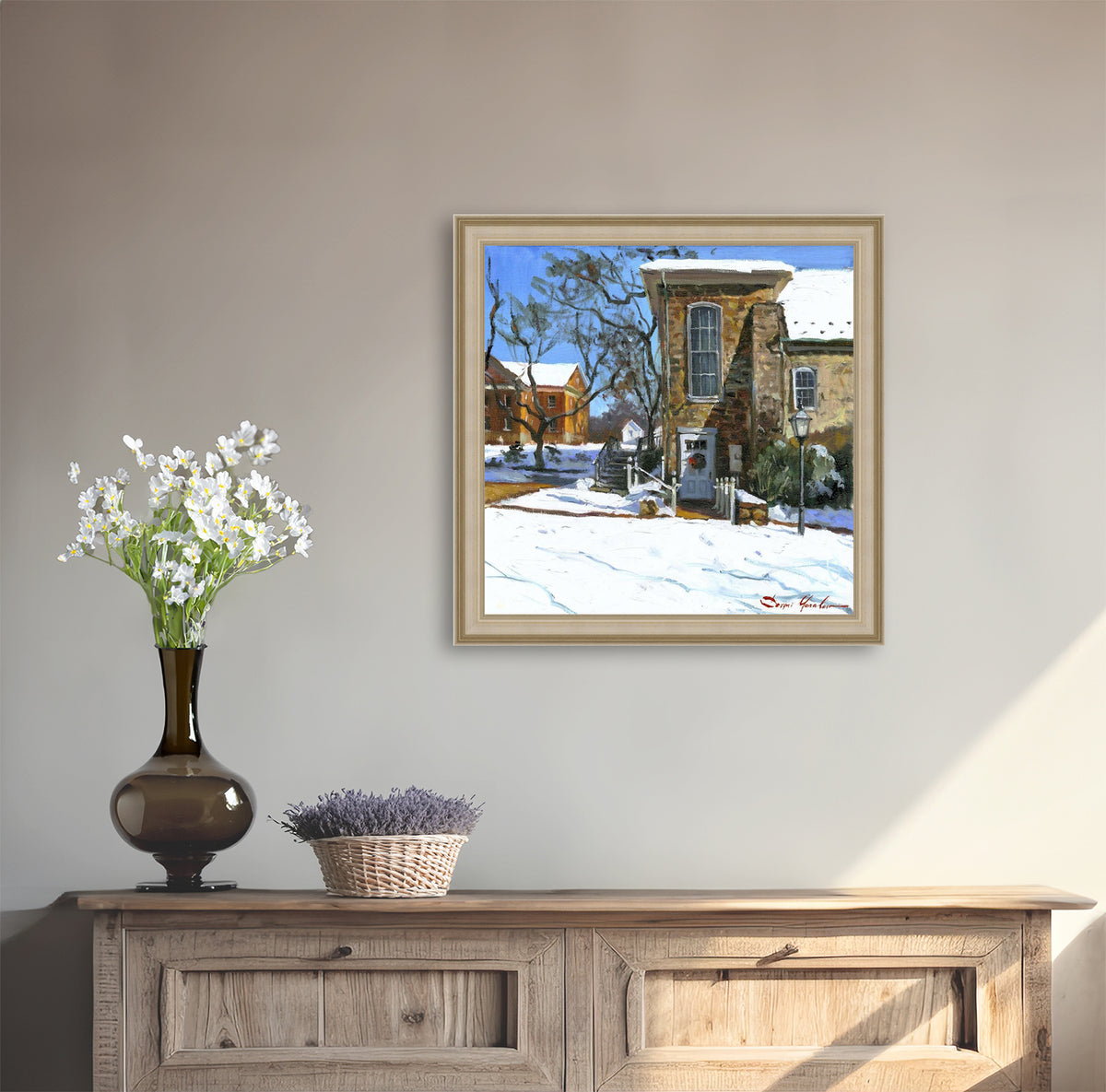 Moravian Chapel Side Entrance Door