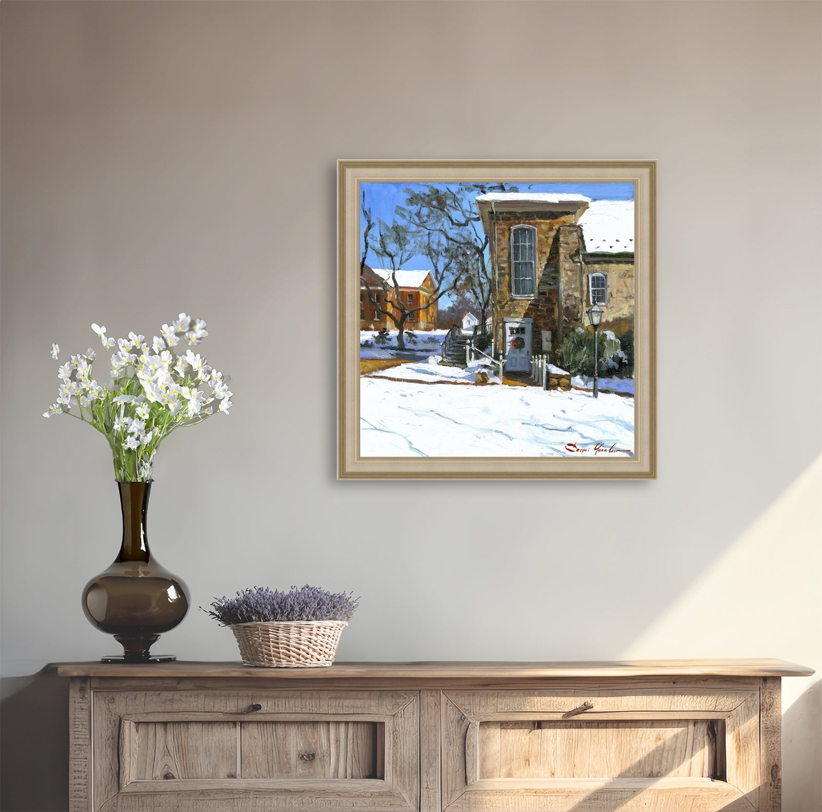 Moravian Chapel Side Entrance Door