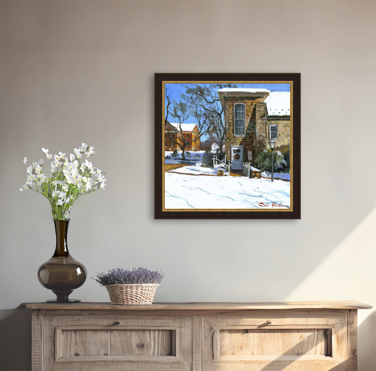 Moravian Chapel Side Entrance Door