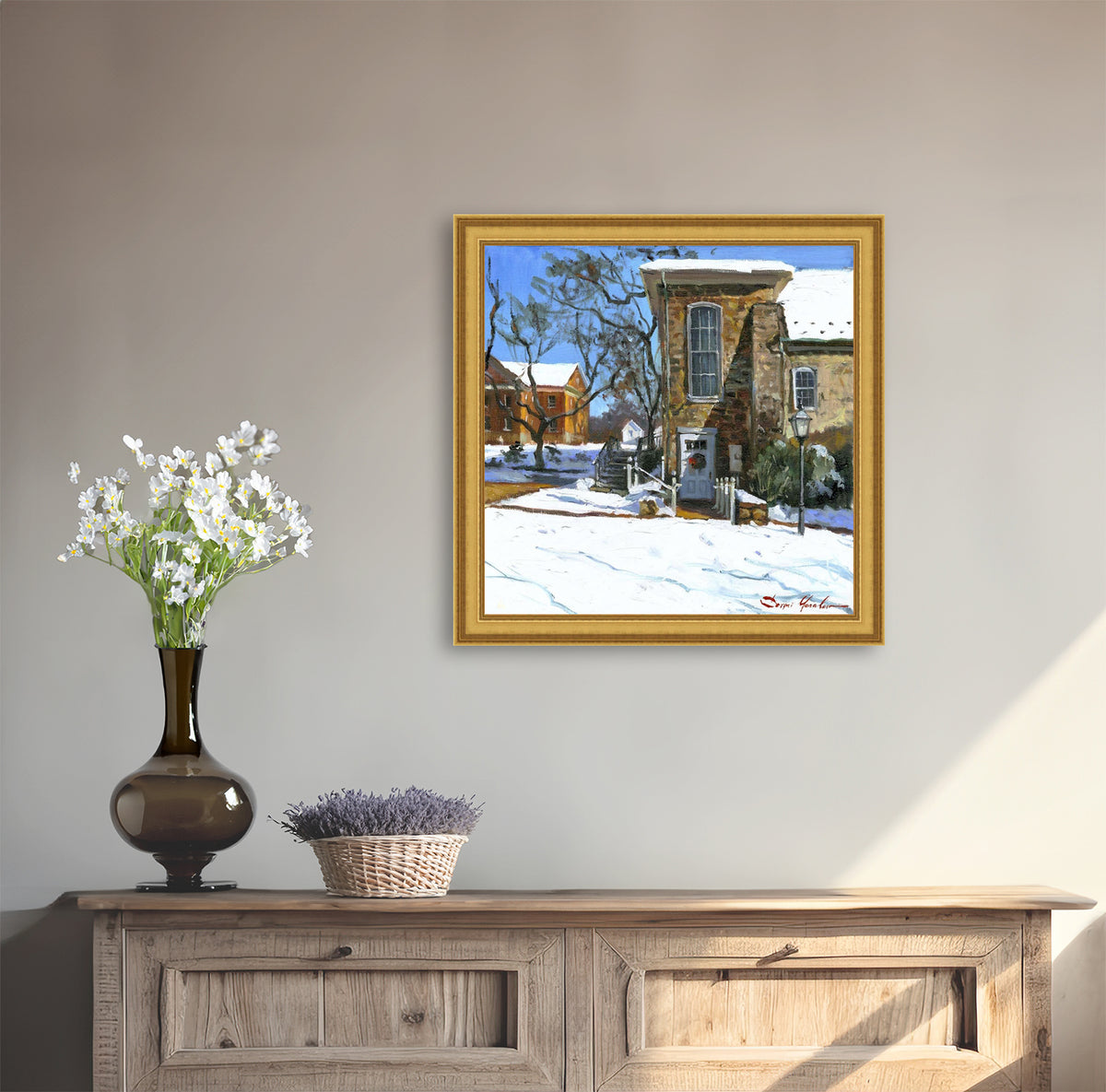 Moravian Chapel Side Entrance Door