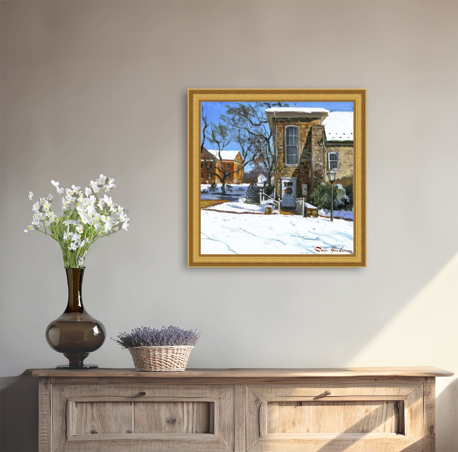 Moravian Chapel Side Entrance Door