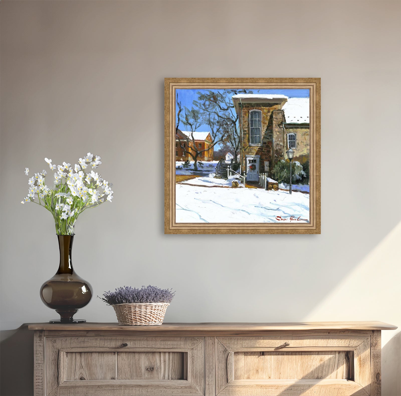 Moravian Chapel Side Entrance Door