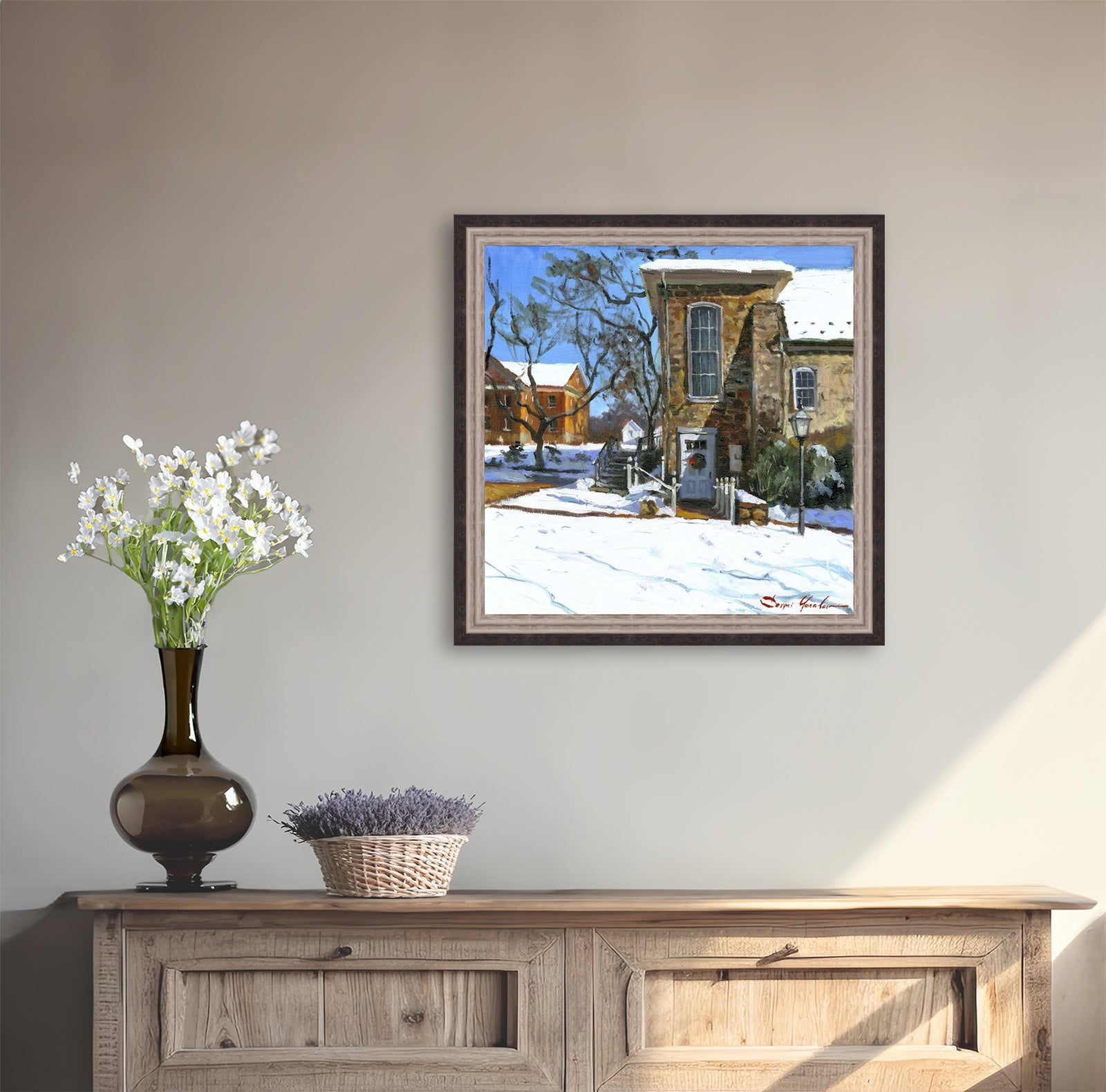 Moravian Chapel Side Entrance Door