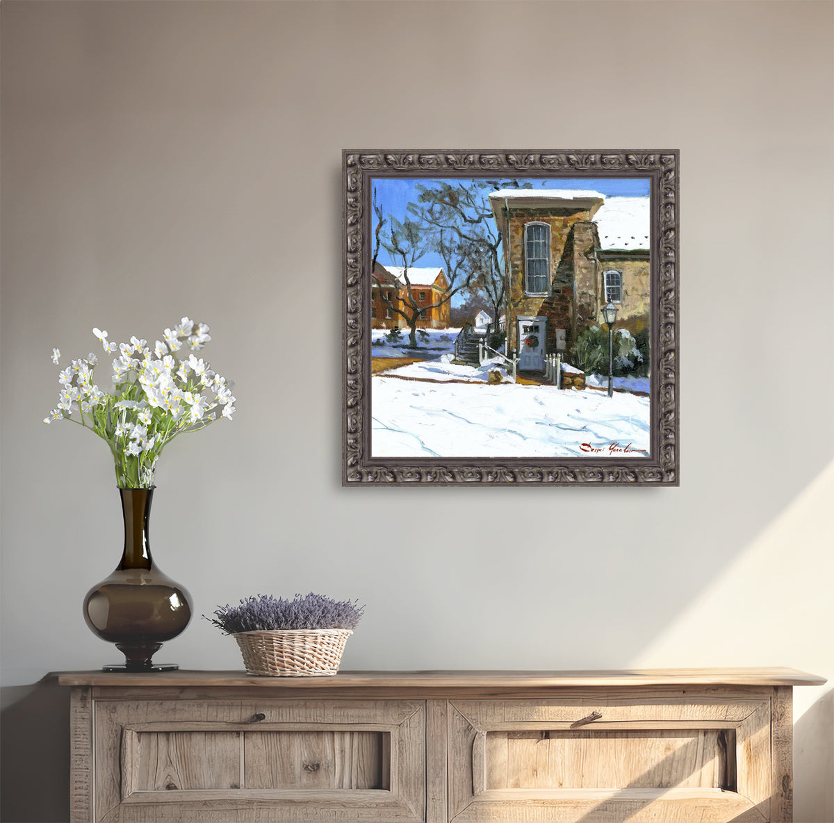 Moravian Chapel Side Entrance Door