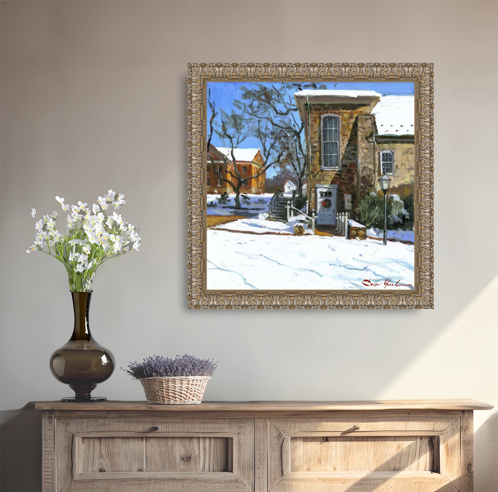 Moravian Chapel Side Entrance Door