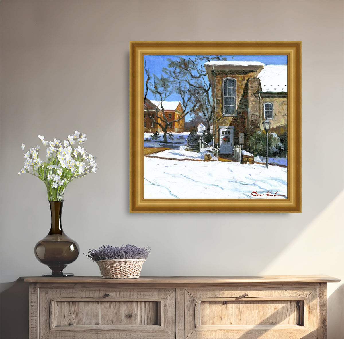 Moravian Chapel Side Entrance Door