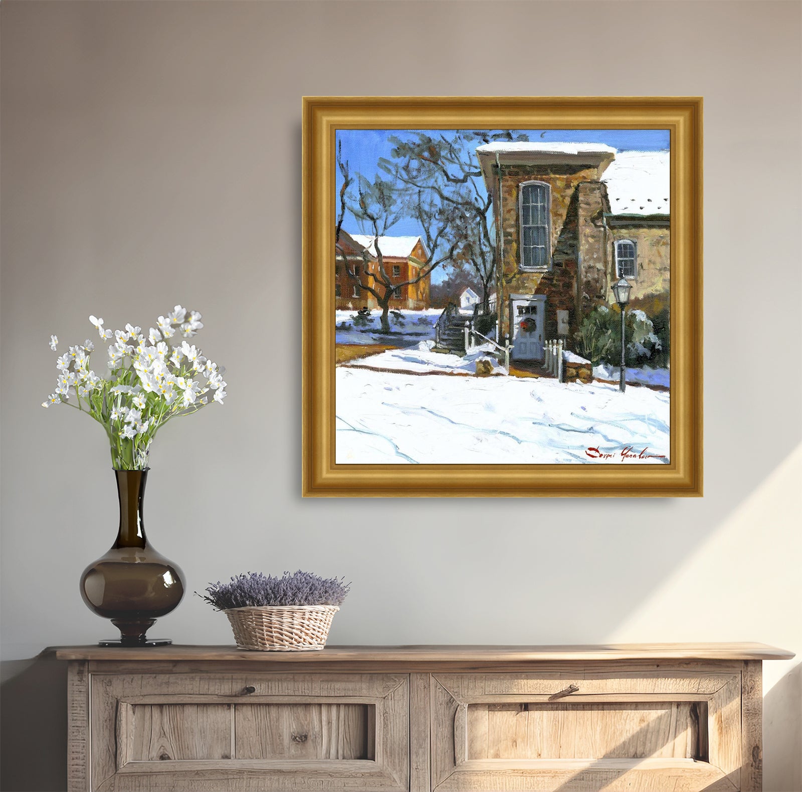 Moravian Chapel Side Entrance Door