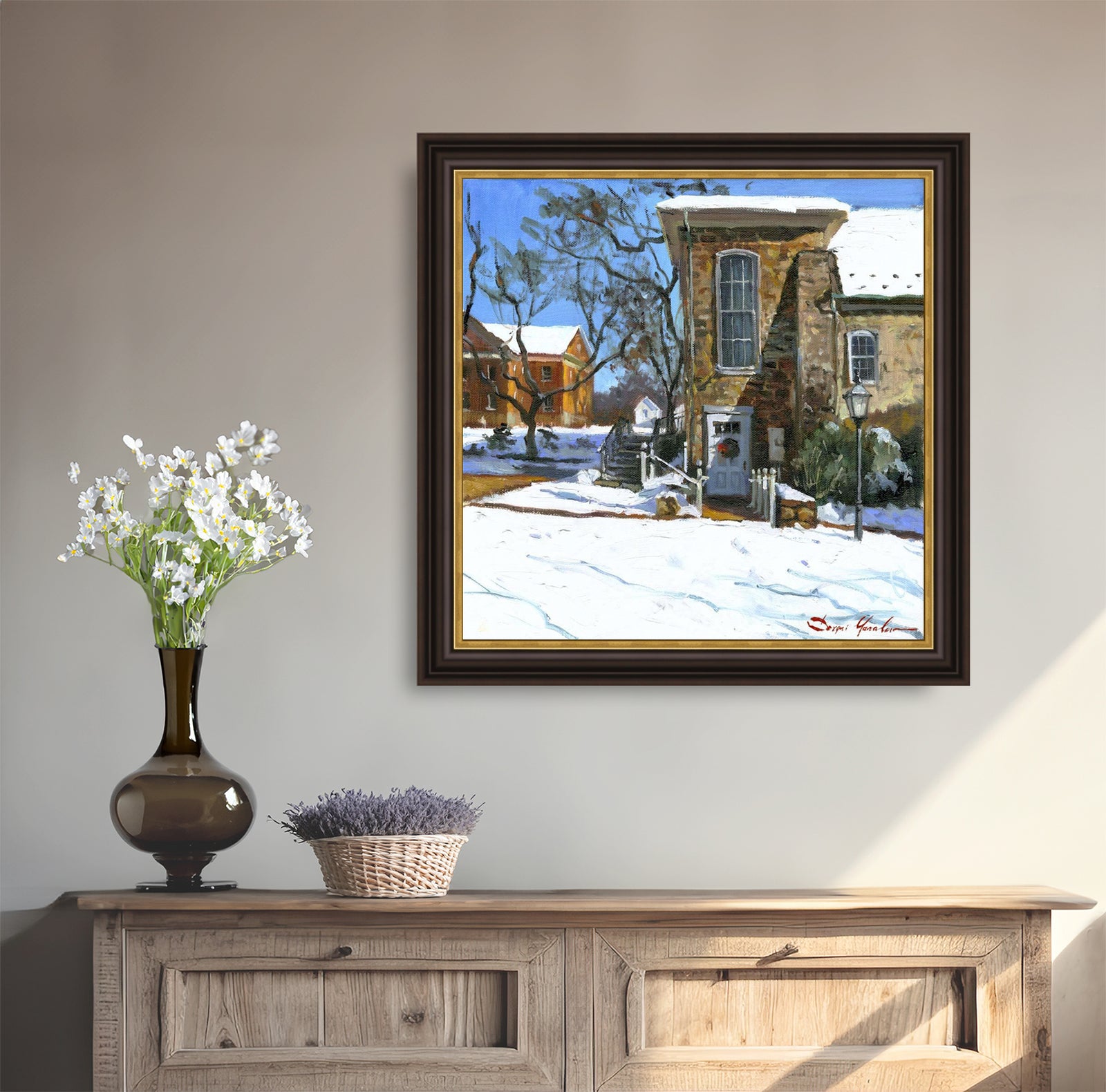 Moravian Chapel Side Entrance Door