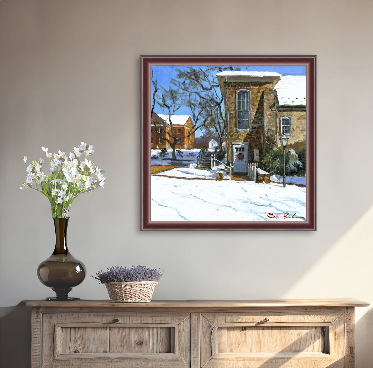 Moravian Chapel Side Entrance Door