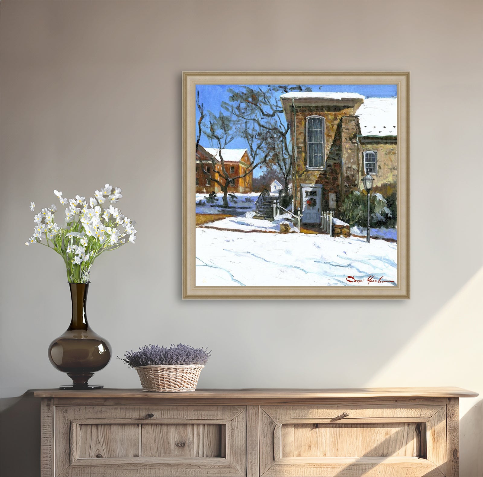 Moravian Chapel Side Entrance Door