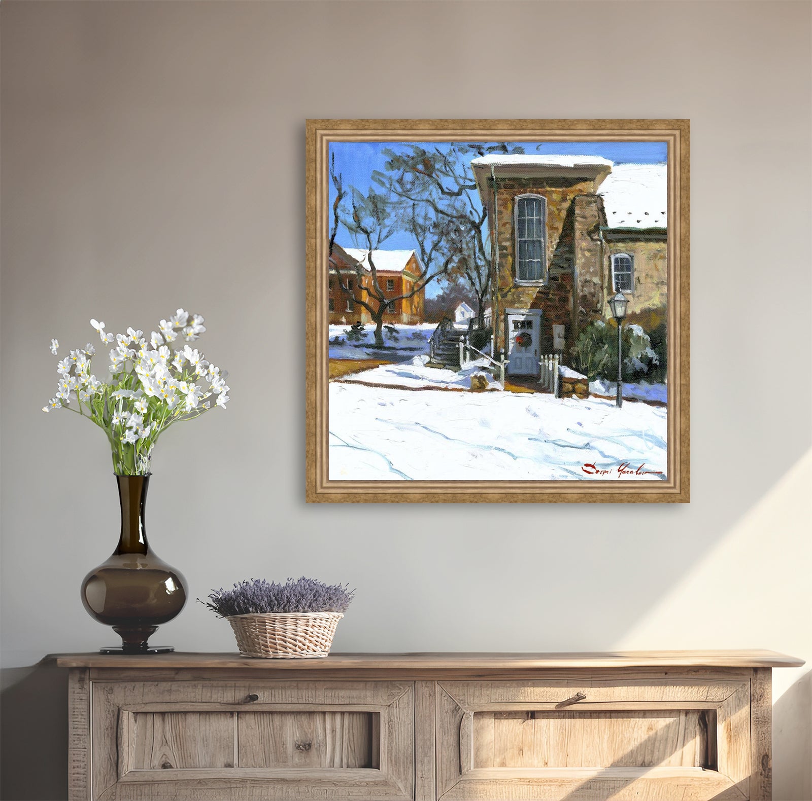 Moravian Chapel Side Entrance Door