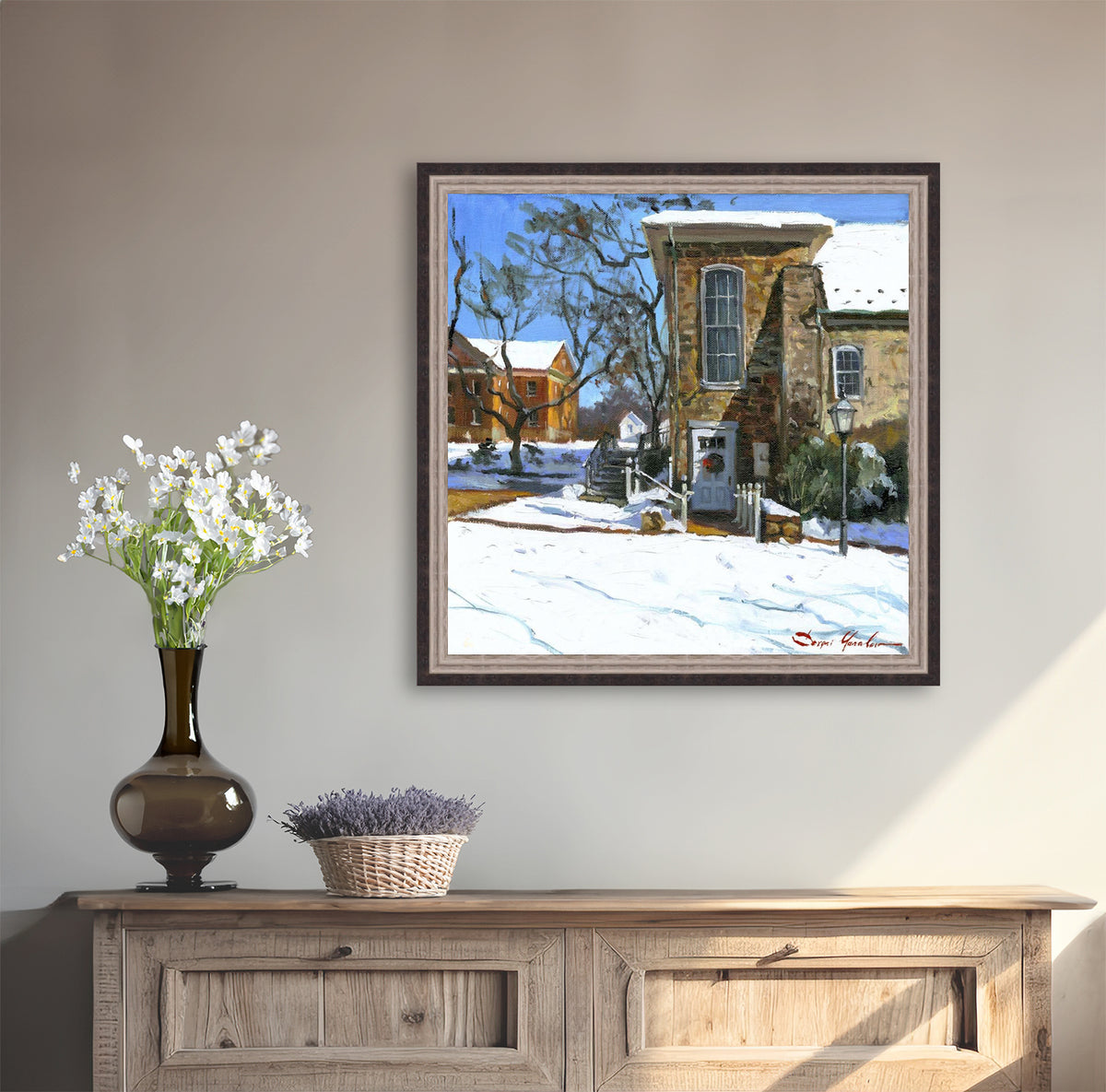 Moravian Chapel Side Entrance Door