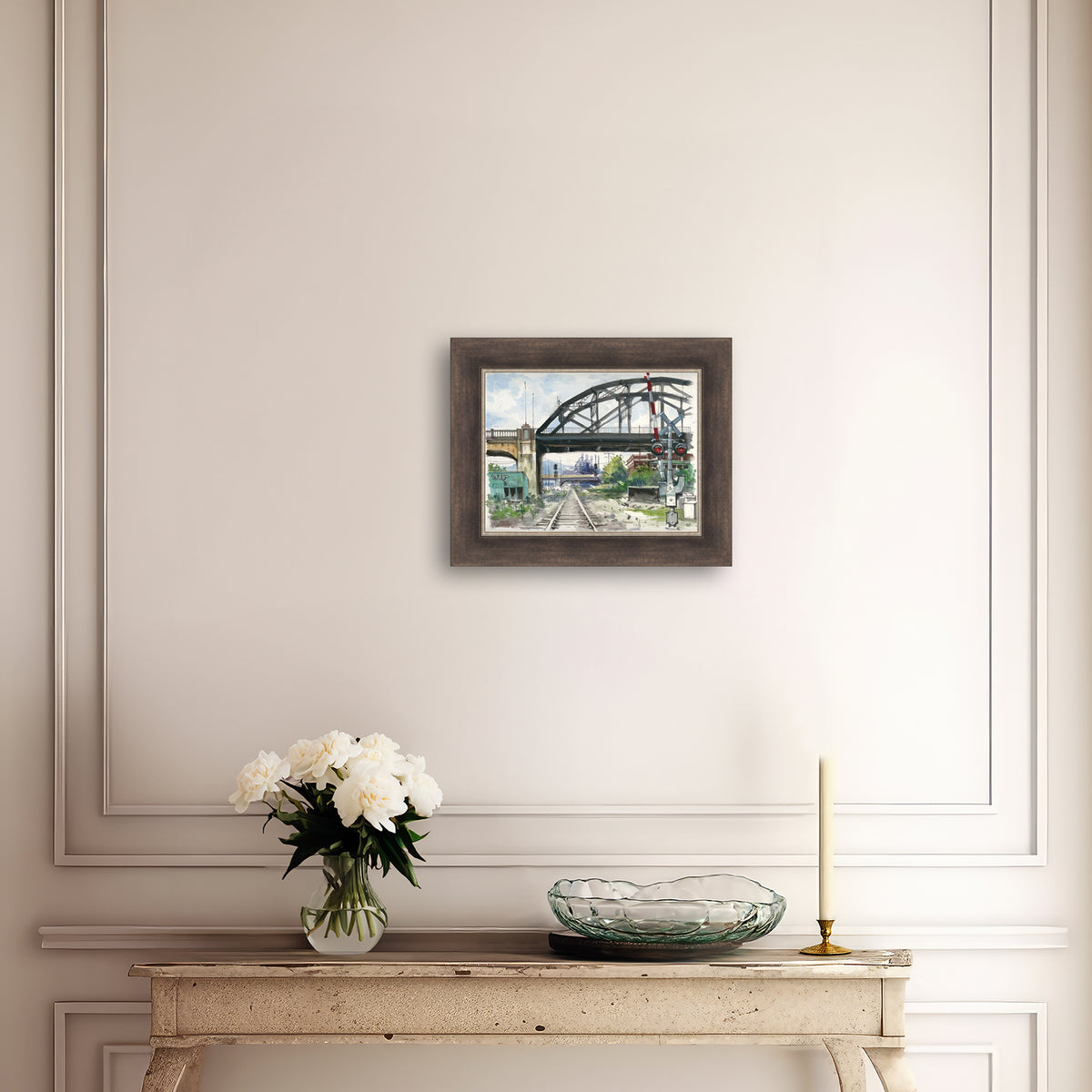 Rail Road Crossing Under Hill to Hill Bridge