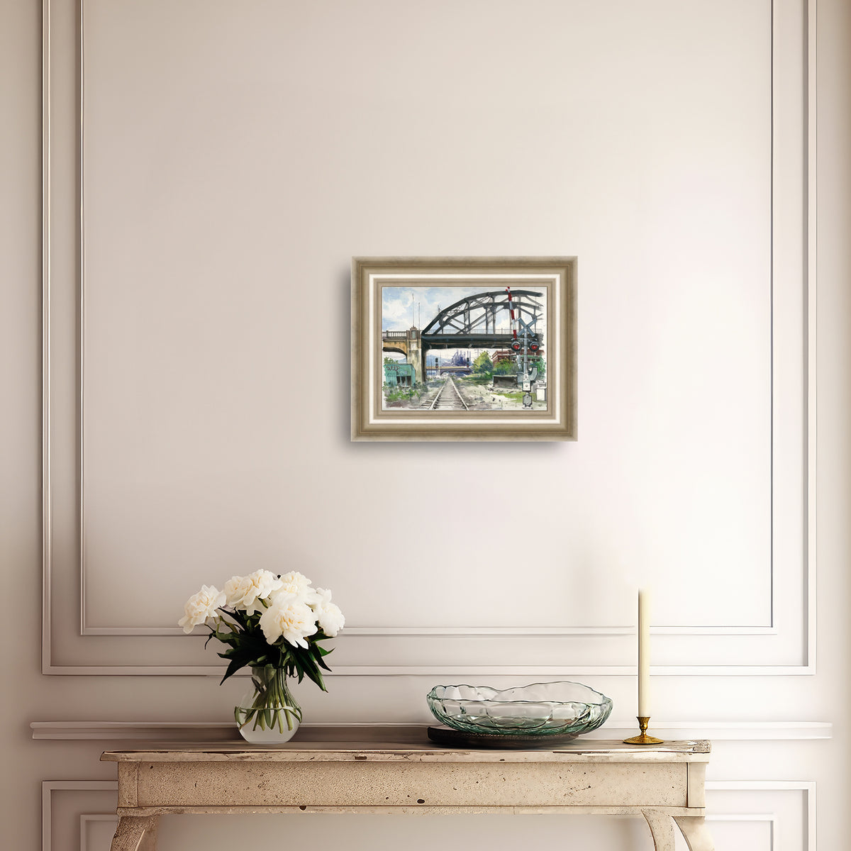 Rail Road Crossing Under Hill to Hill Bridge