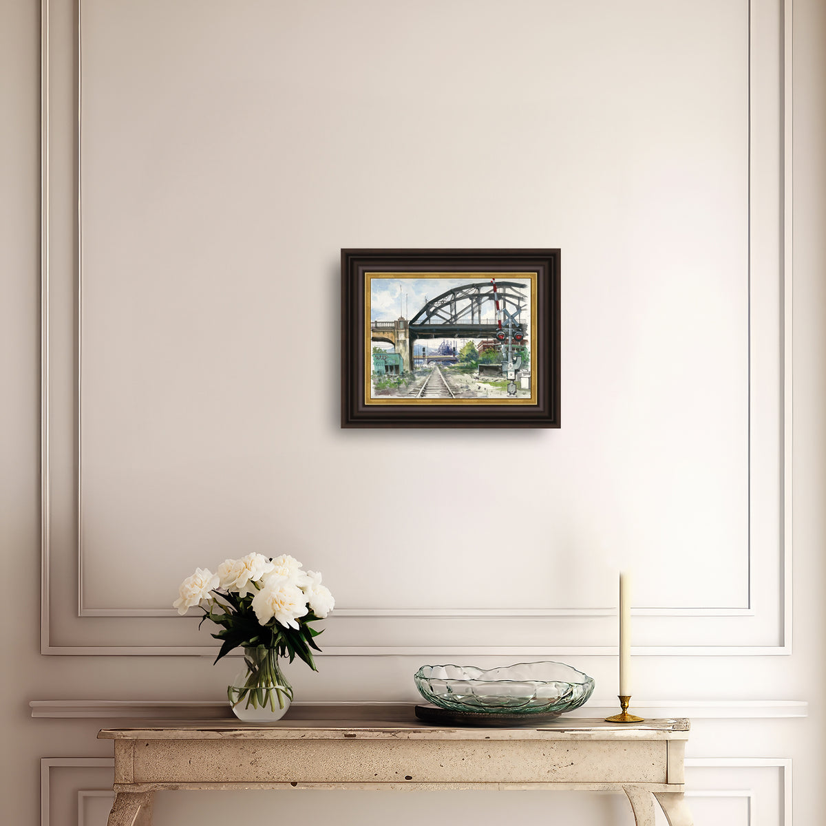 Rail Road Crossing Under Hill to Hill Bridge