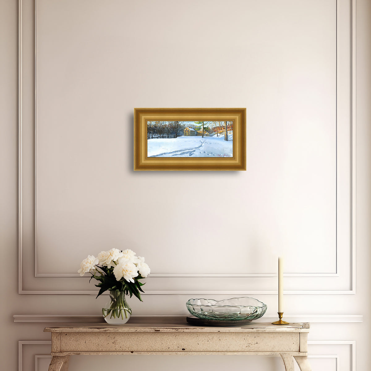 Colonial Industrial Quarter in the Snow