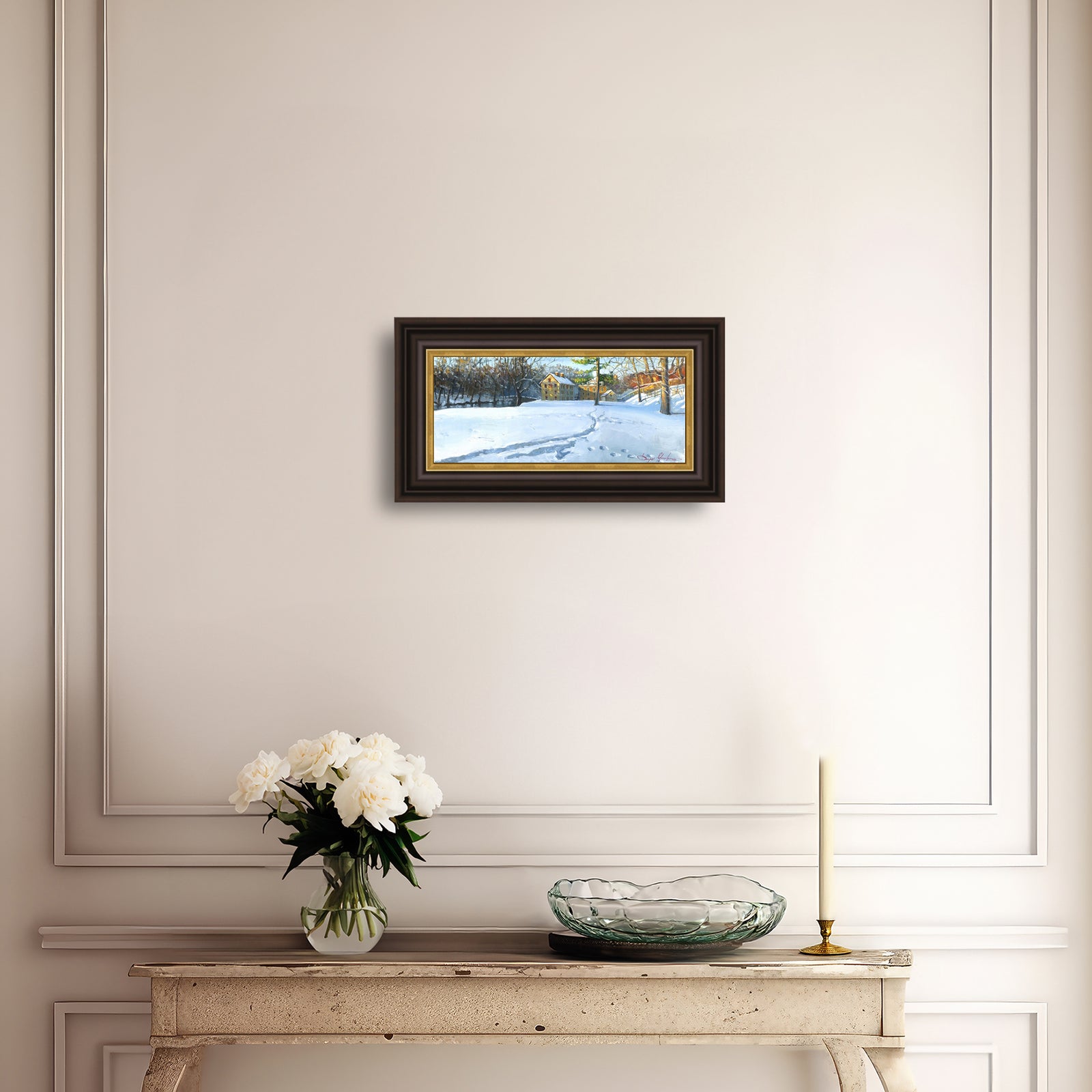 Colonial Industrial Quarter in the Snow