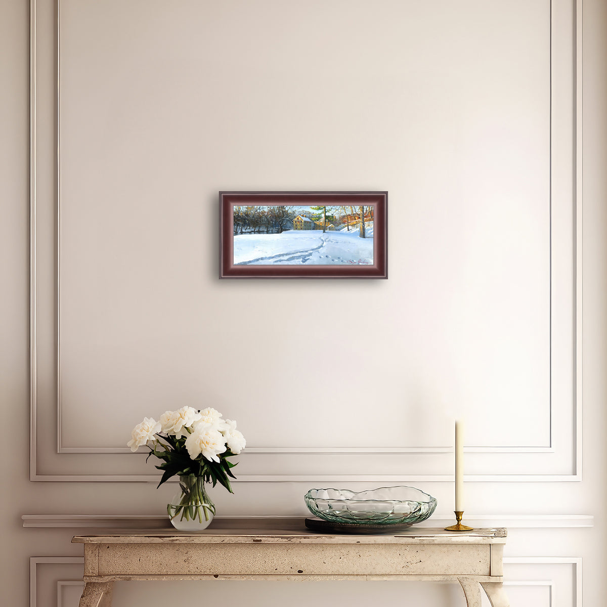 Colonial Industrial Quarter in the Snow