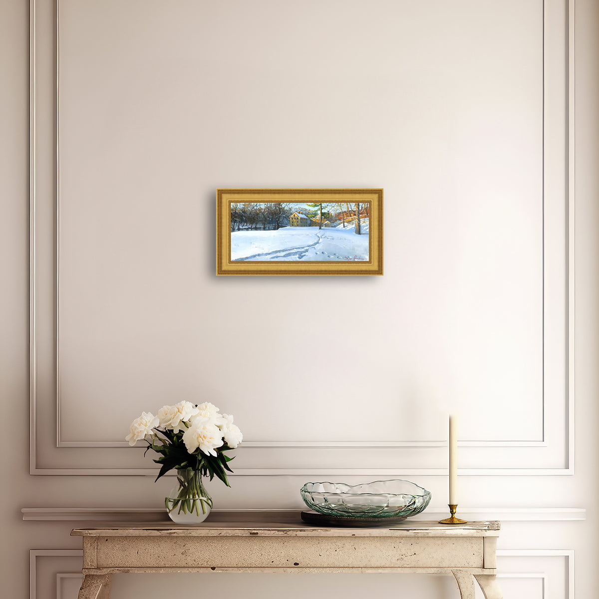 Colonial Industrial Quarter in the Snow