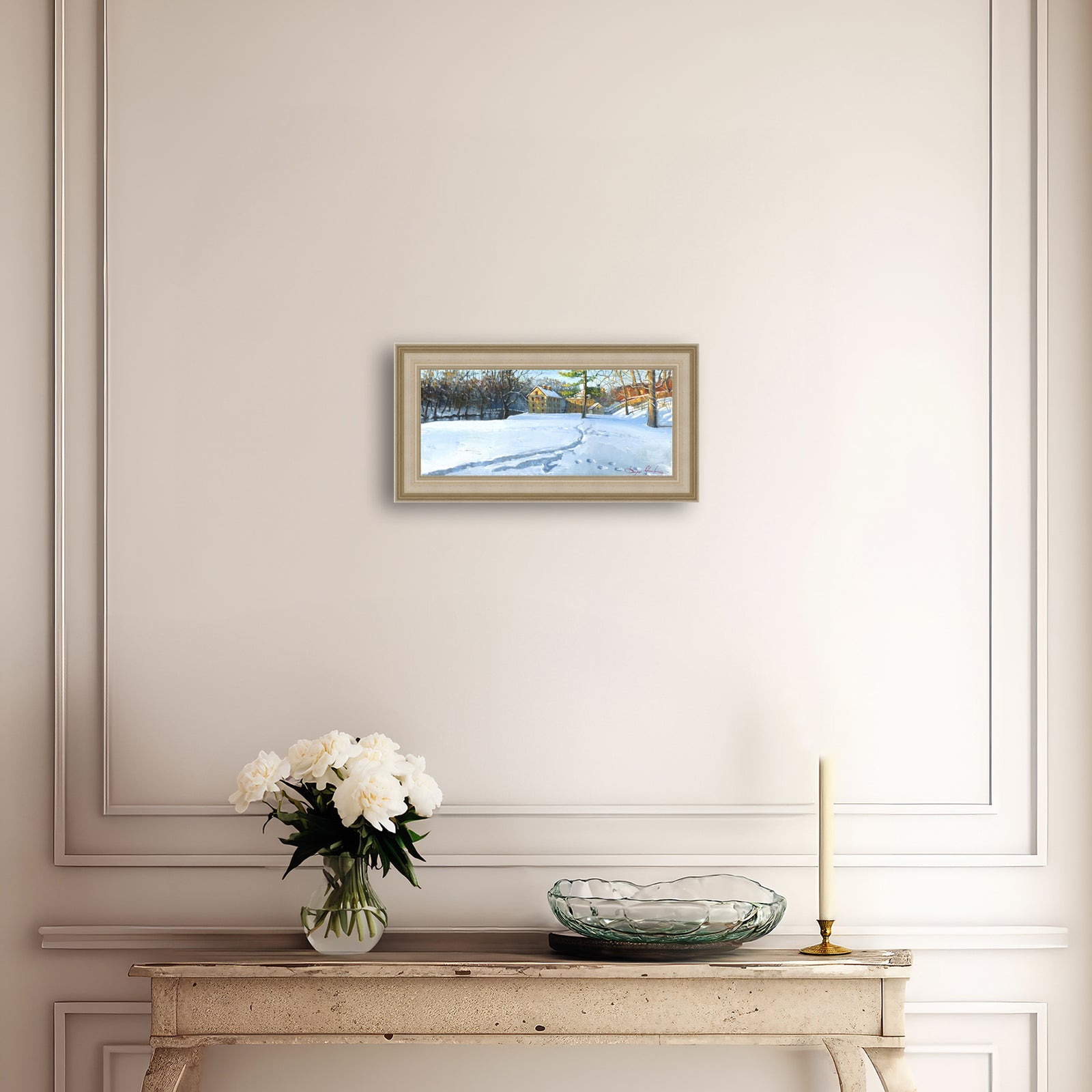 Colonial Industrial Quarter in the Snow