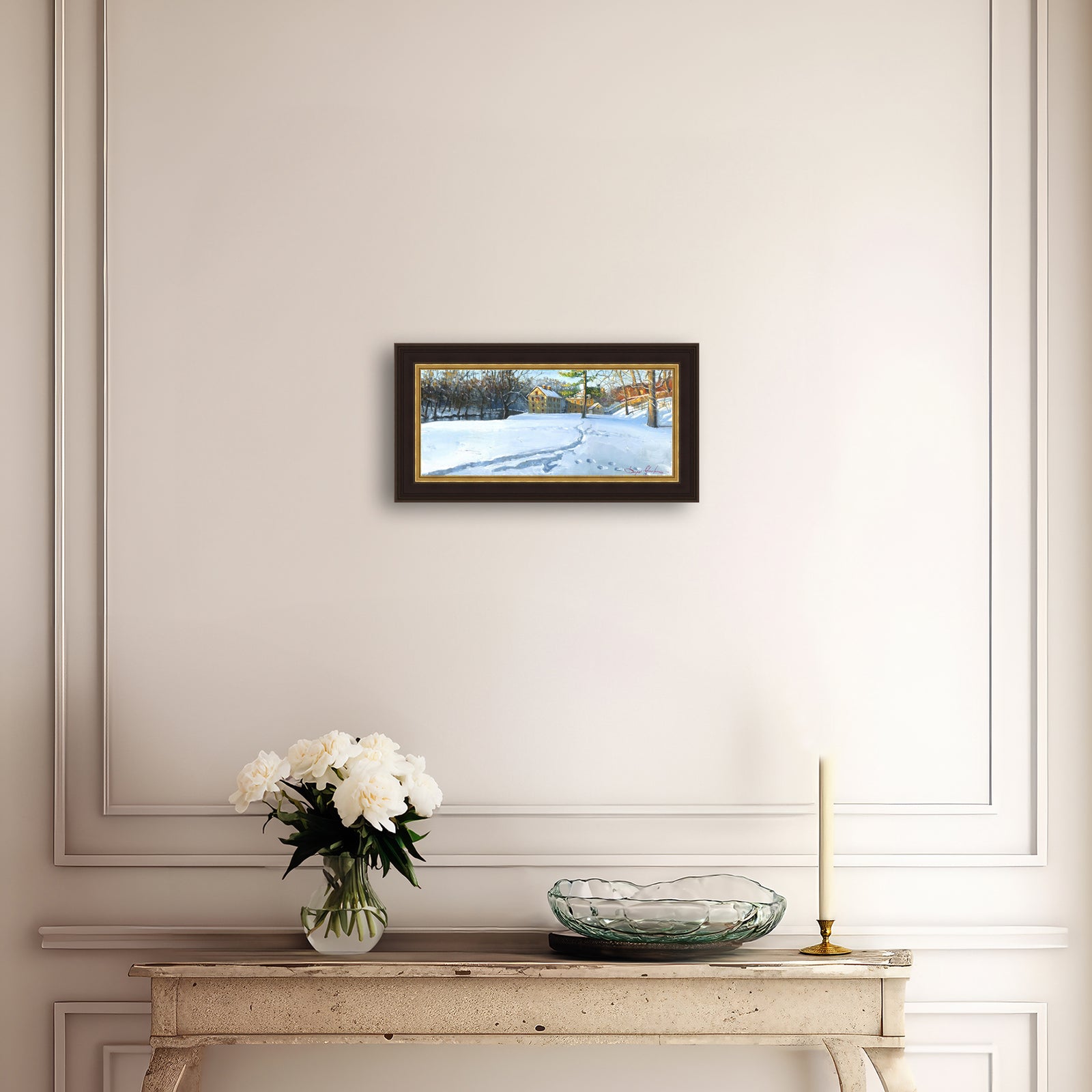 Colonial Industrial Quarter in the Snow