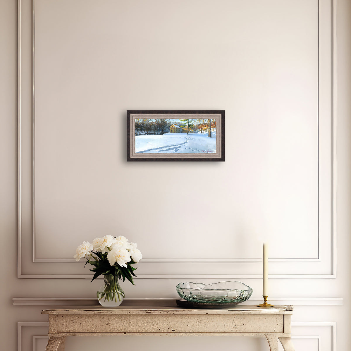 Colonial Industrial Quarter in the Snow