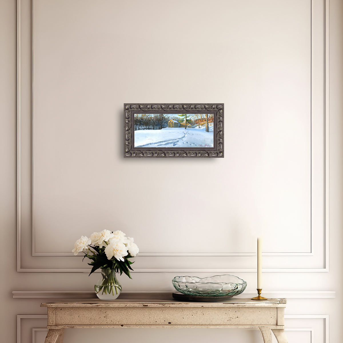 Colonial Industrial Quarter in the Snow