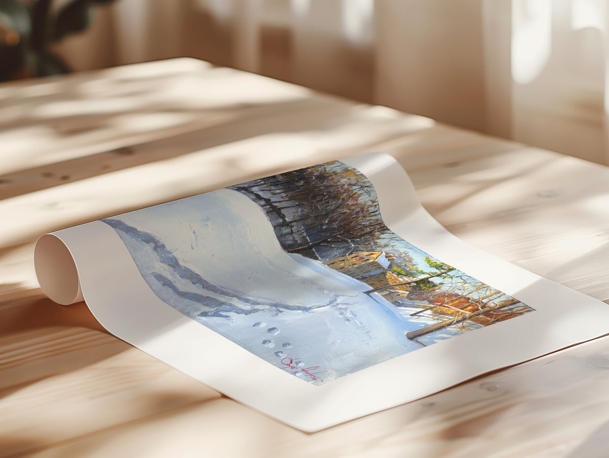 Colonial Industrial Quarter in the Snow