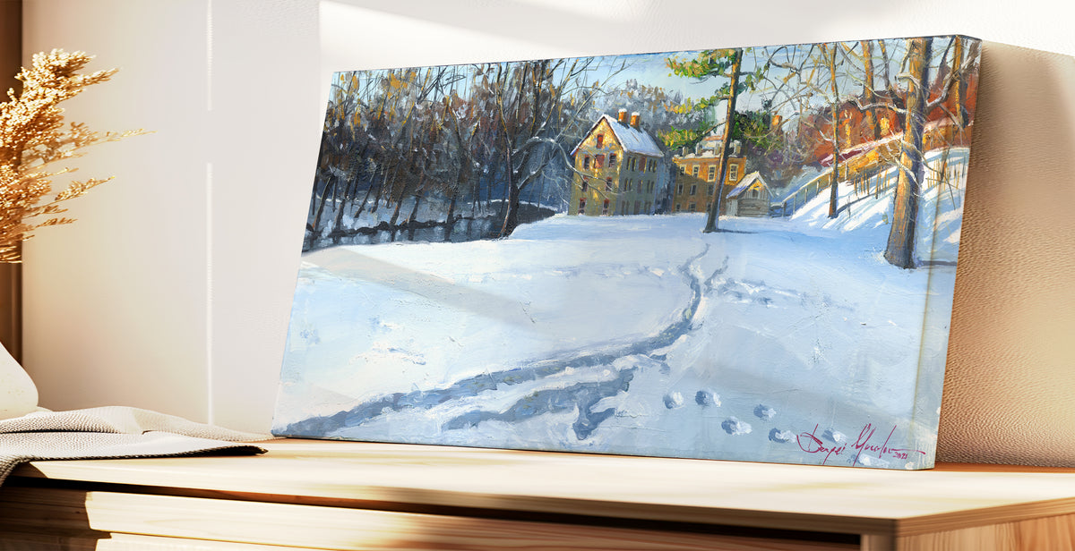 Colonial Industrial Quarter in the Snow