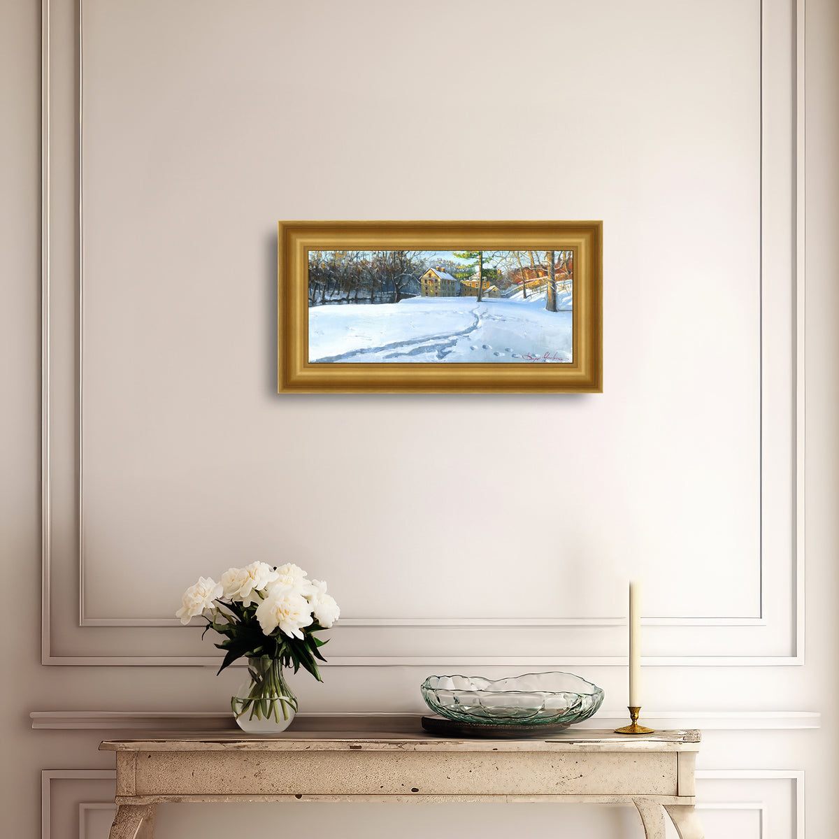 Colonial Industrial Quarter in the Snow