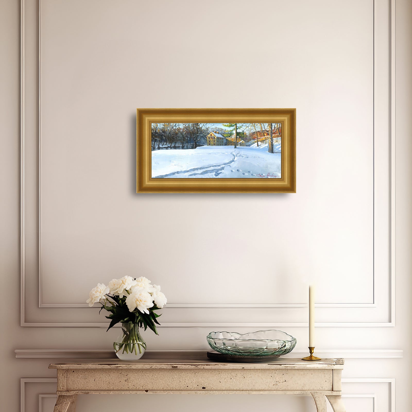 Colonial Industrial Quarter in the Snow