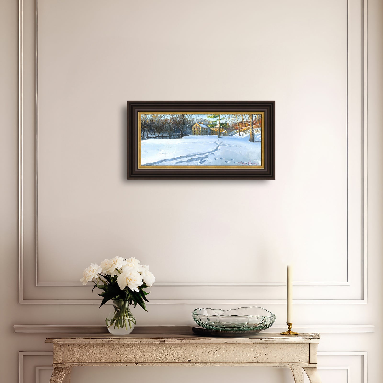 Colonial Industrial Quarter in the Snow