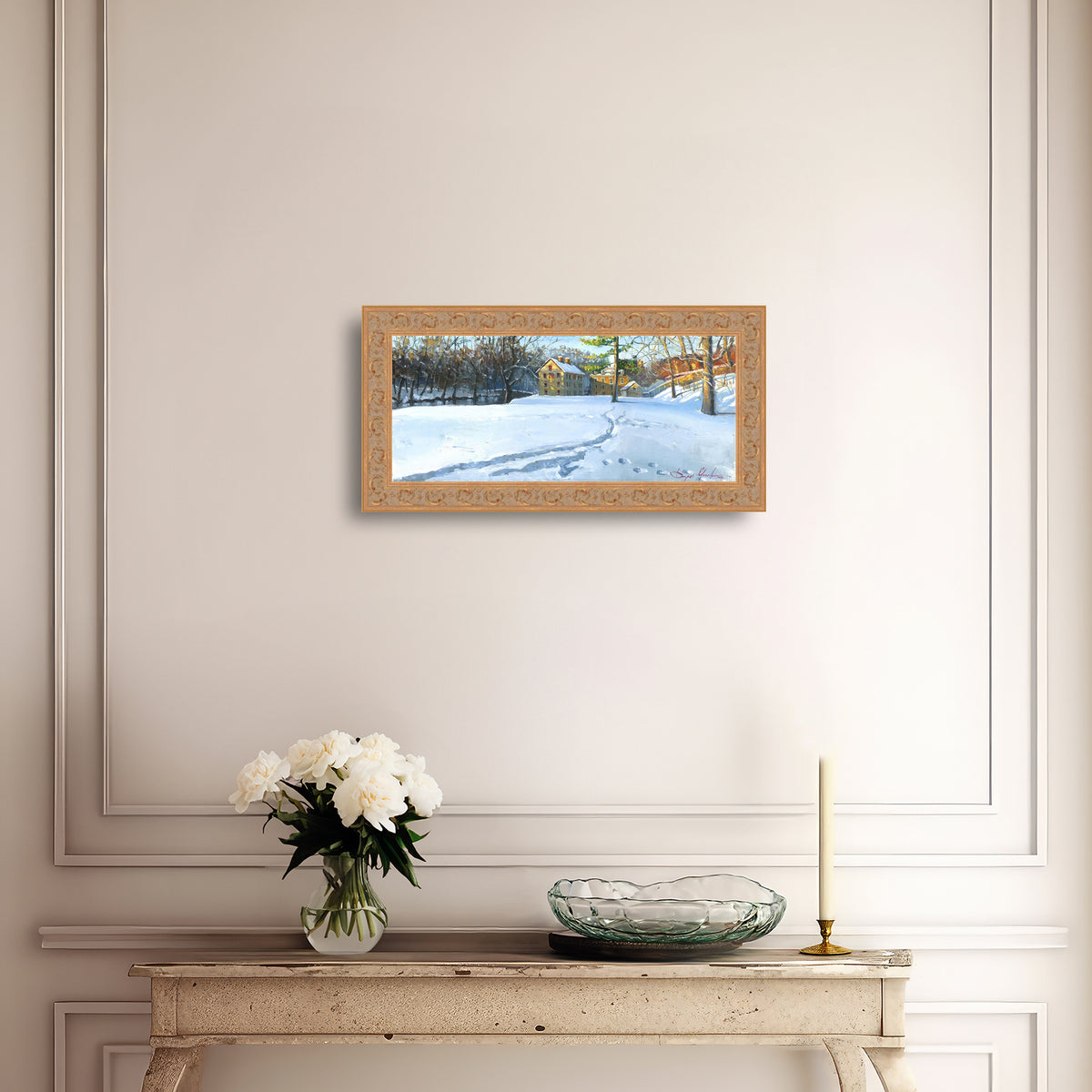 Colonial Industrial Quarter in the Snow