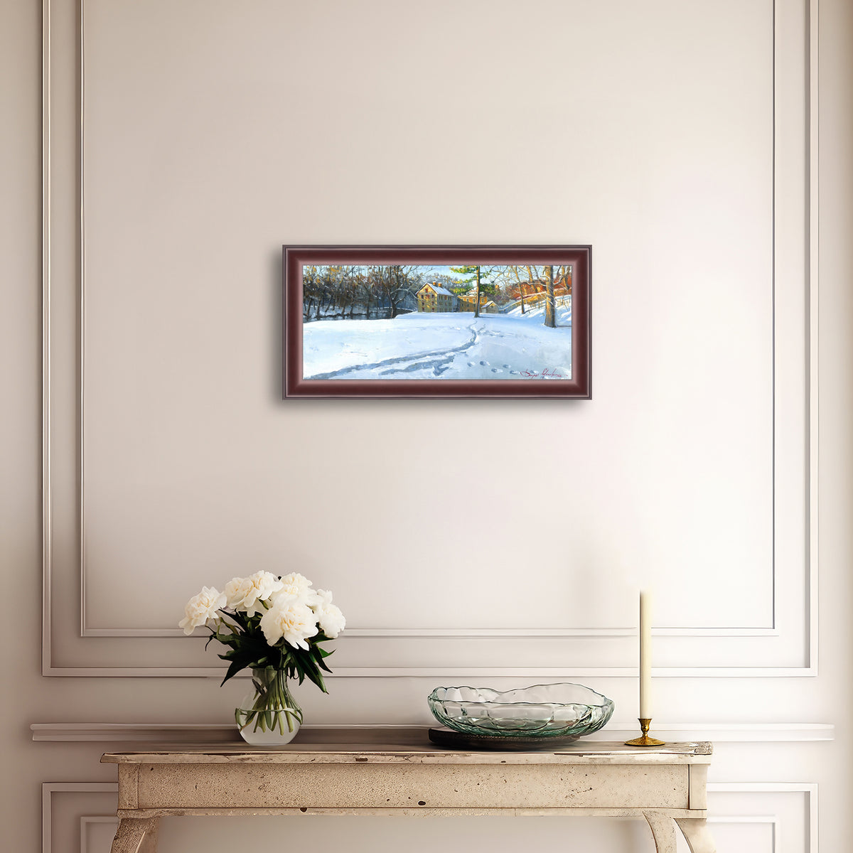 Colonial Industrial Quarter in the Snow