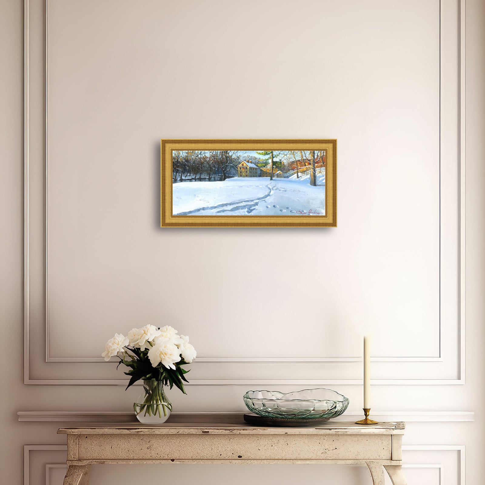 Colonial Industrial Quarter in the Snow