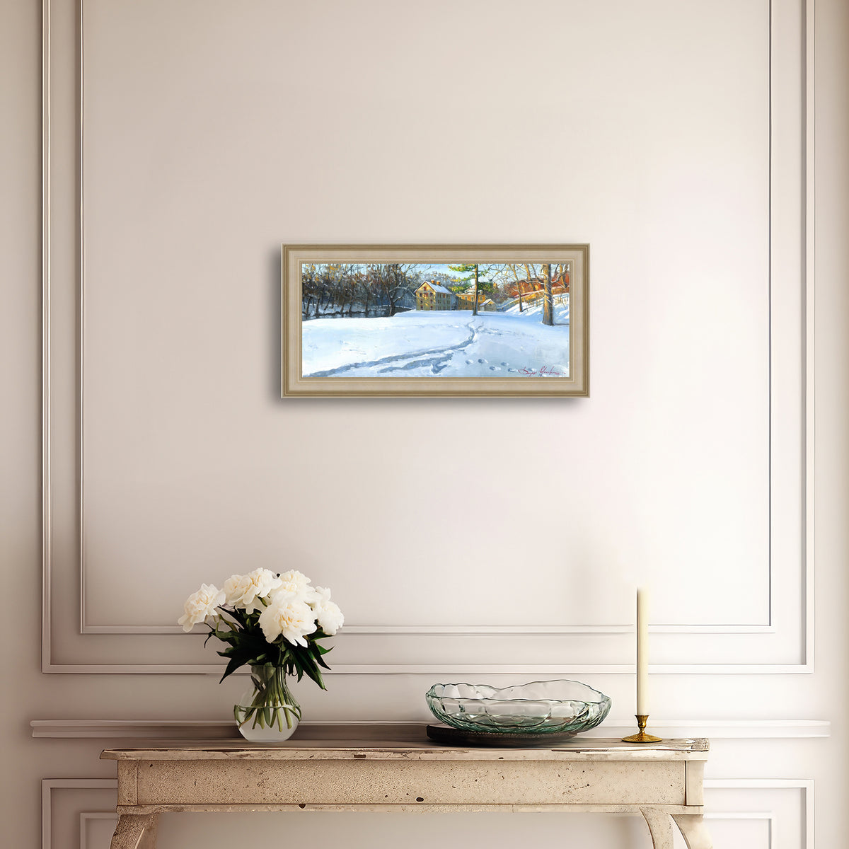 Colonial Industrial Quarter in the Snow