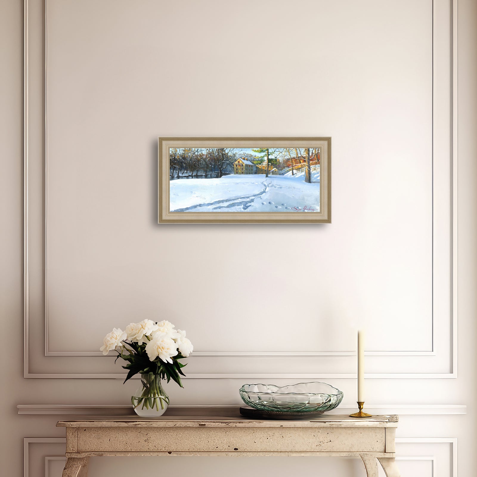 Colonial Industrial Quarter in the Snow