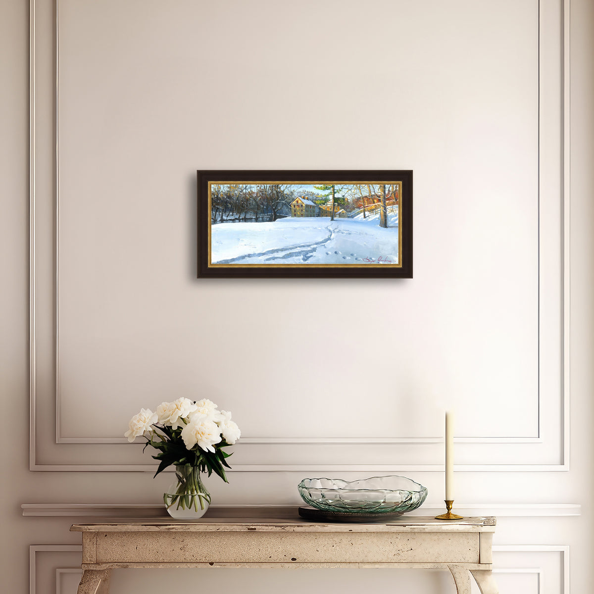 Colonial Industrial Quarter in the Snow