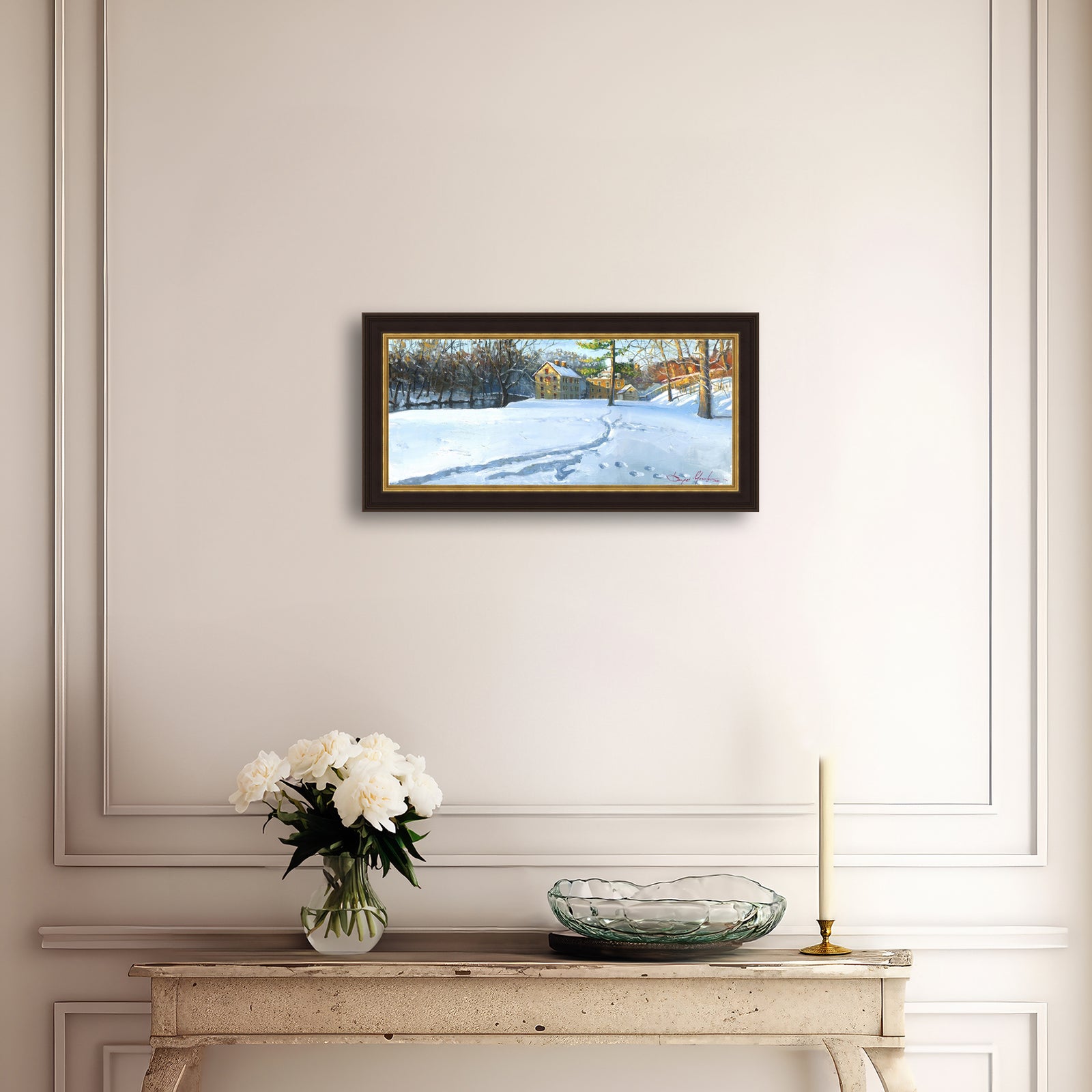 Colonial Industrial Quarter in the Snow