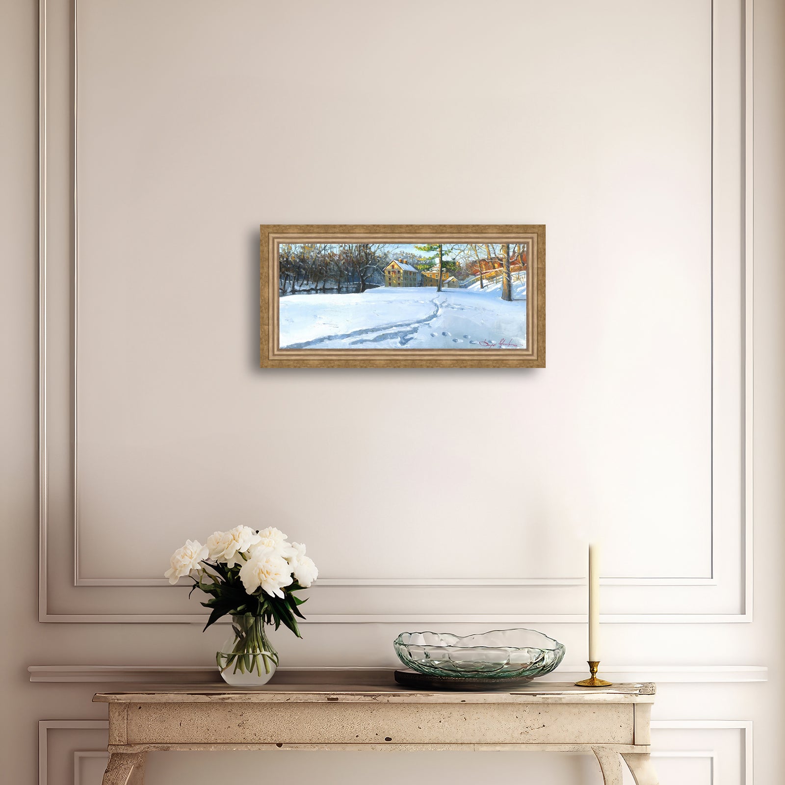 Colonial Industrial Quarter in the Snow