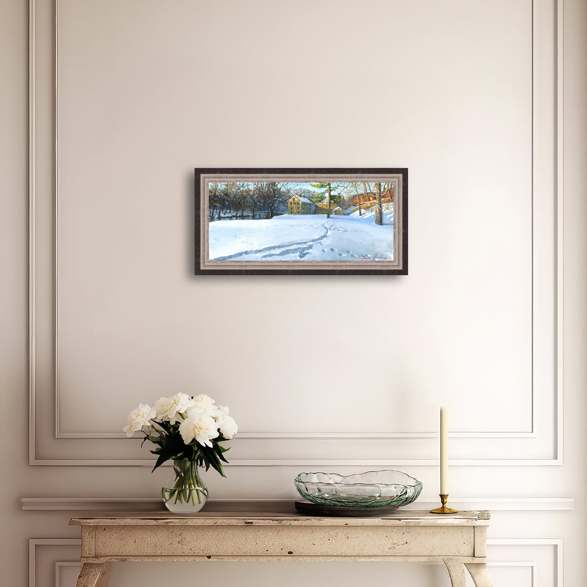 Colonial Industrial Quarter in the Snow