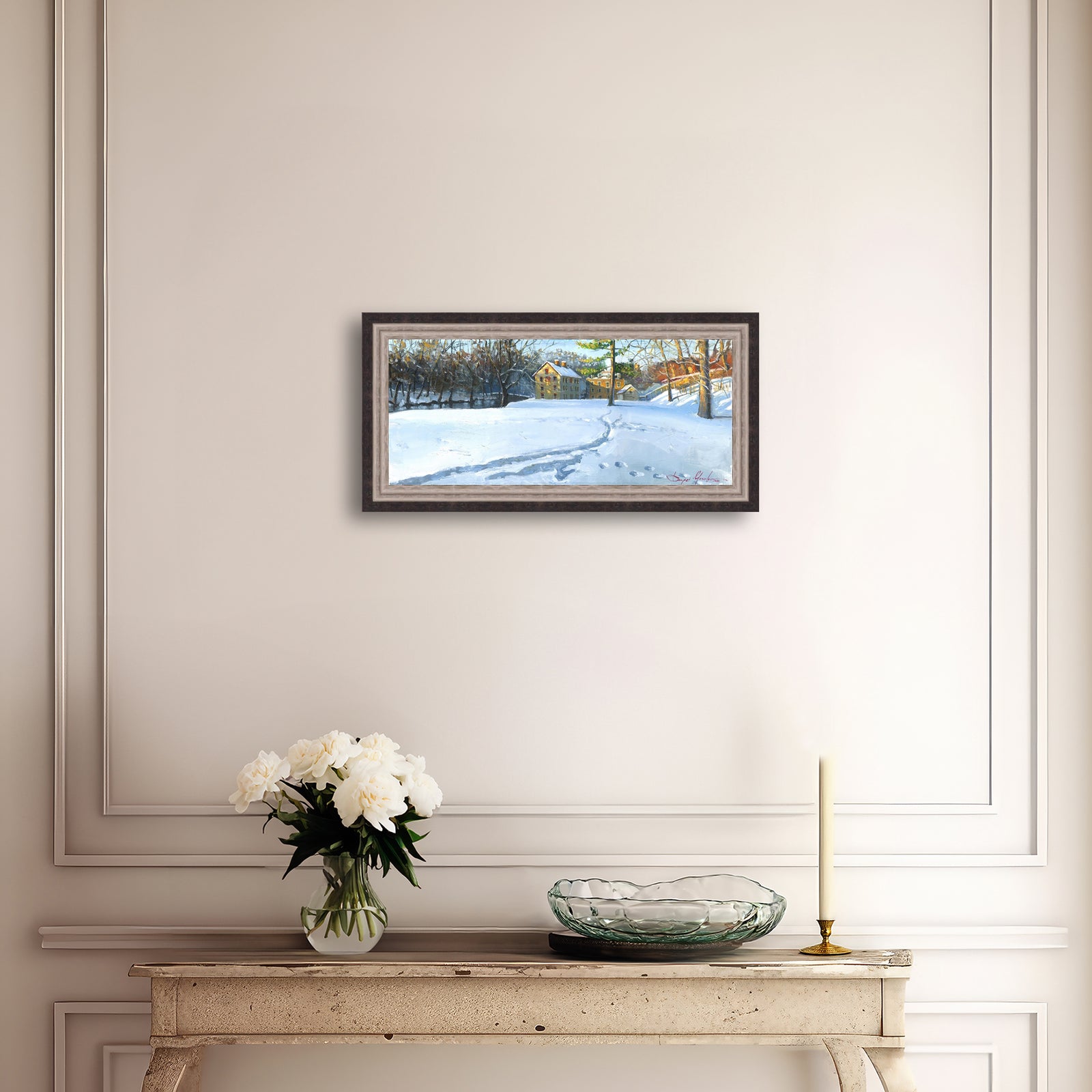 Colonial Industrial Quarter in the Snow