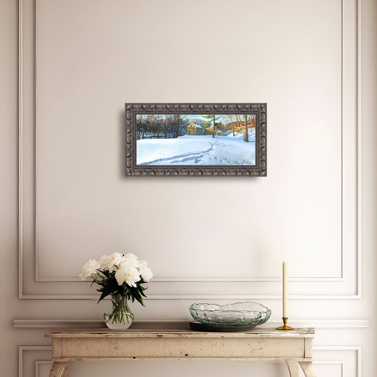 Colonial Industrial Quarter in the Snow