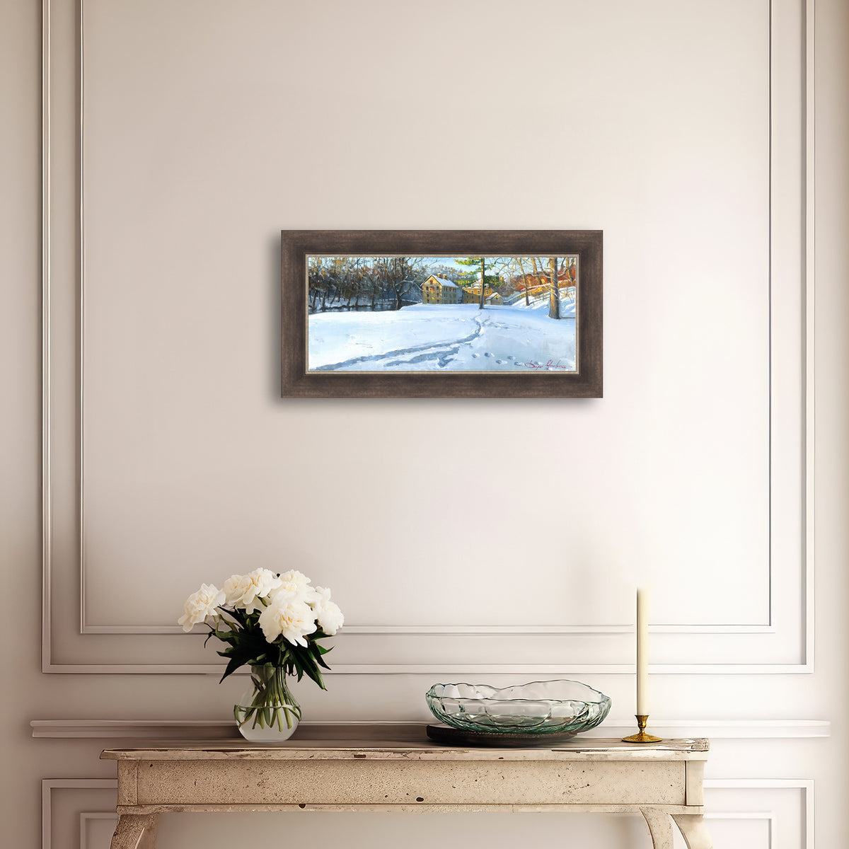 Colonial Industrial Quarter in the Snow