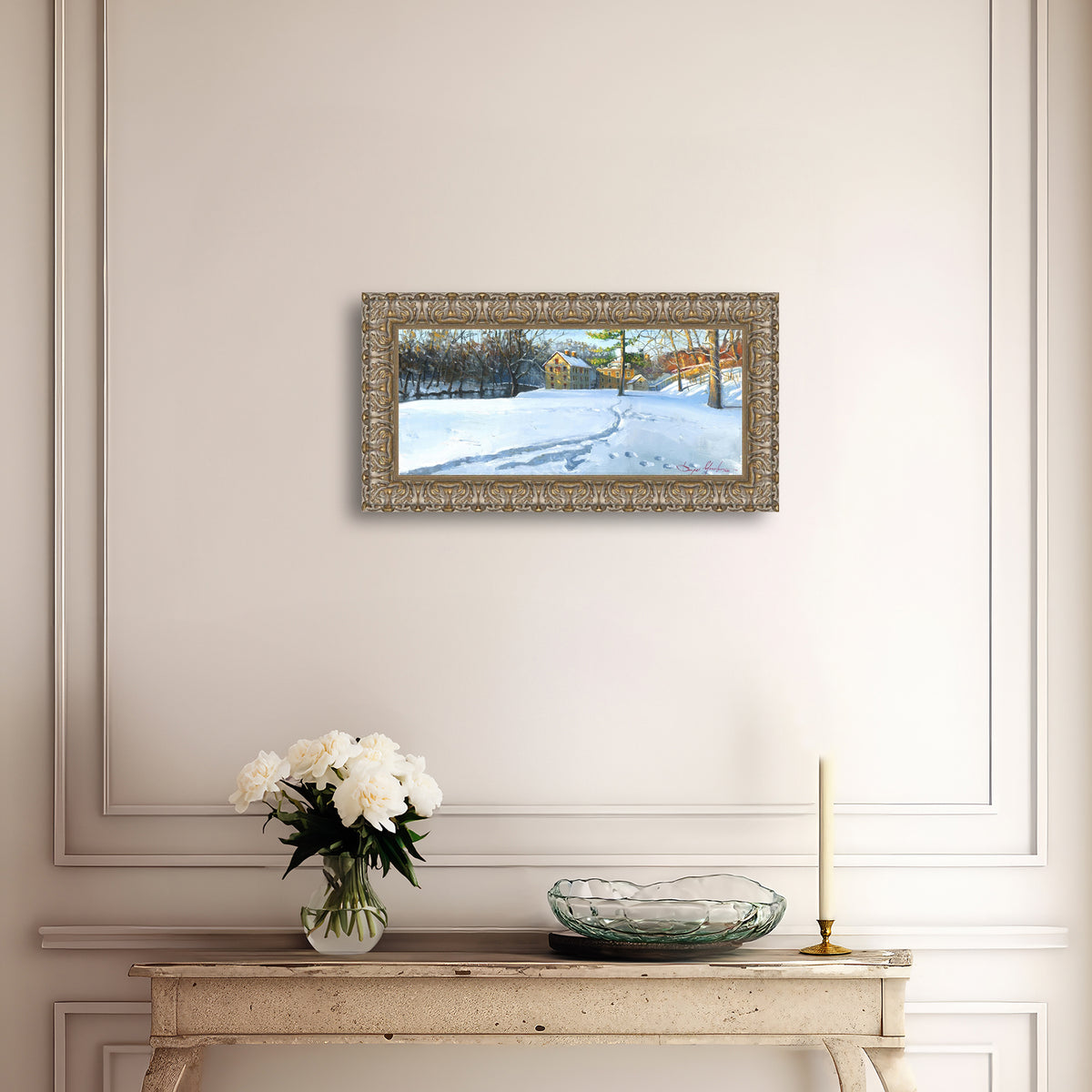 Colonial Industrial Quarter in the Snow