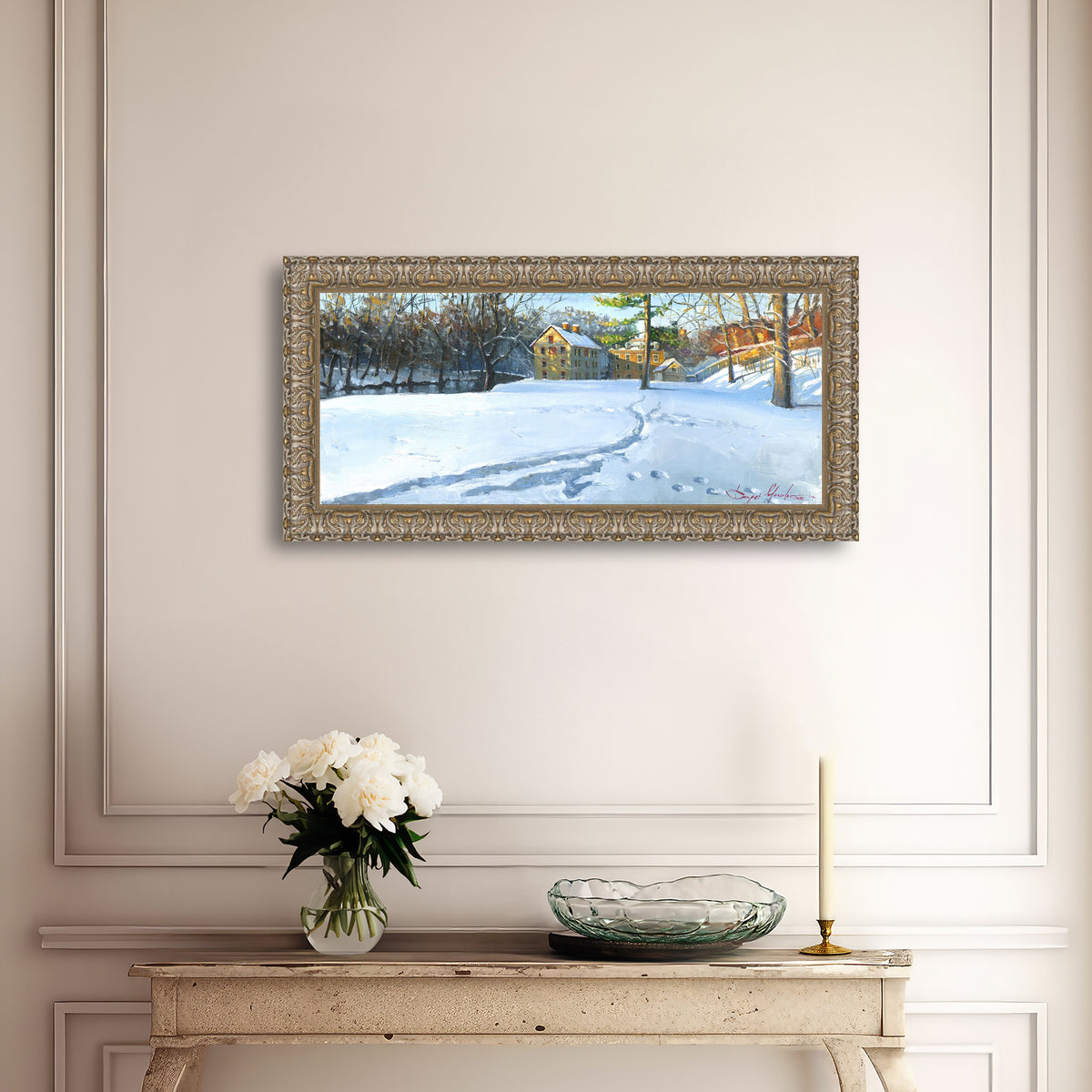 Colonial Industrial Quarter in the Snow